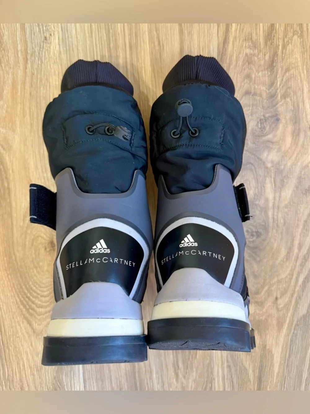 Adidas x Stella McCartney Winter Boots Size 6 Black Strap Snow Boots